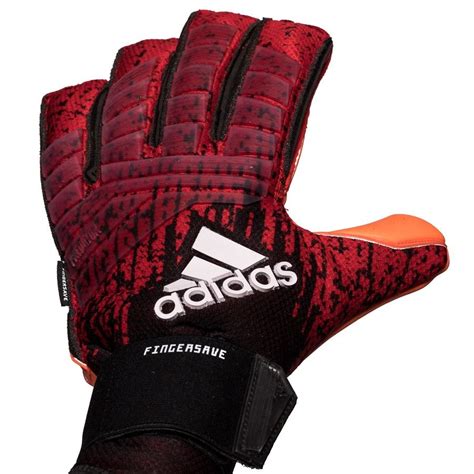 adidas predator pro torwarthandschuhe in rot und schwarz gr 12